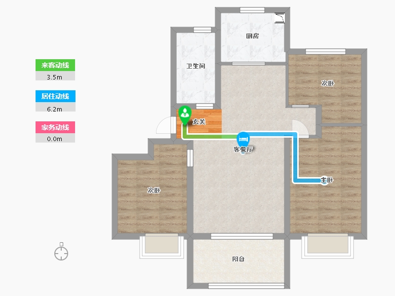 山东省-青岛市-海信文墨里-80.30-户型库-动静线