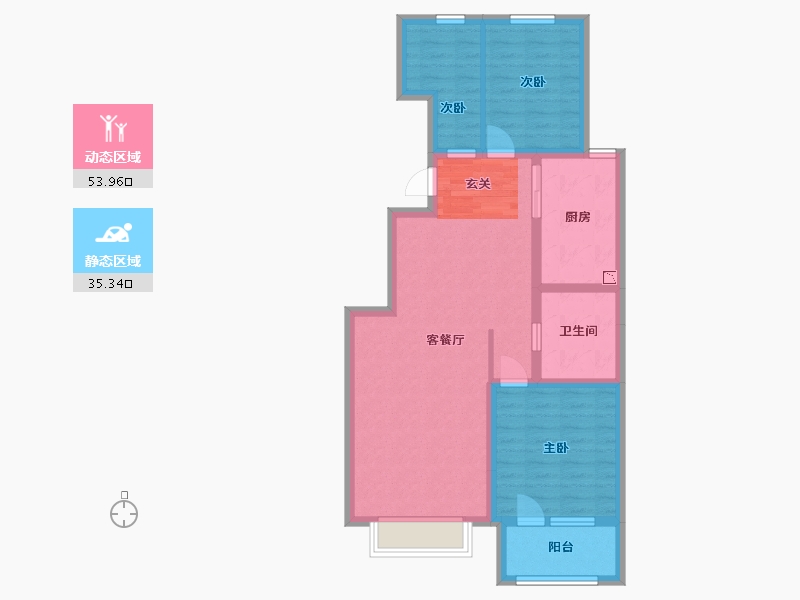 山东省-青岛市-广润熙悦-79.20-户型库-动静分区