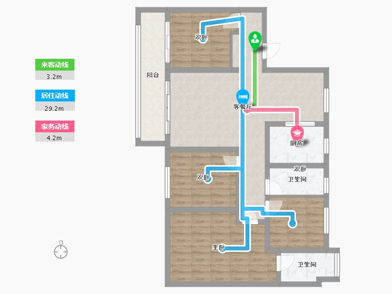 山东省-济南市-玖唐府-97.66-户型库-动静线