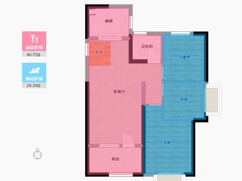 山东省-青岛市-世茂锦域-58.78-户型库-动静分区