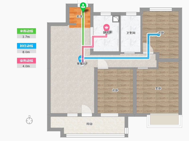 山东省-青岛市-金茂智慧国际城-73.62-户型库-动静线