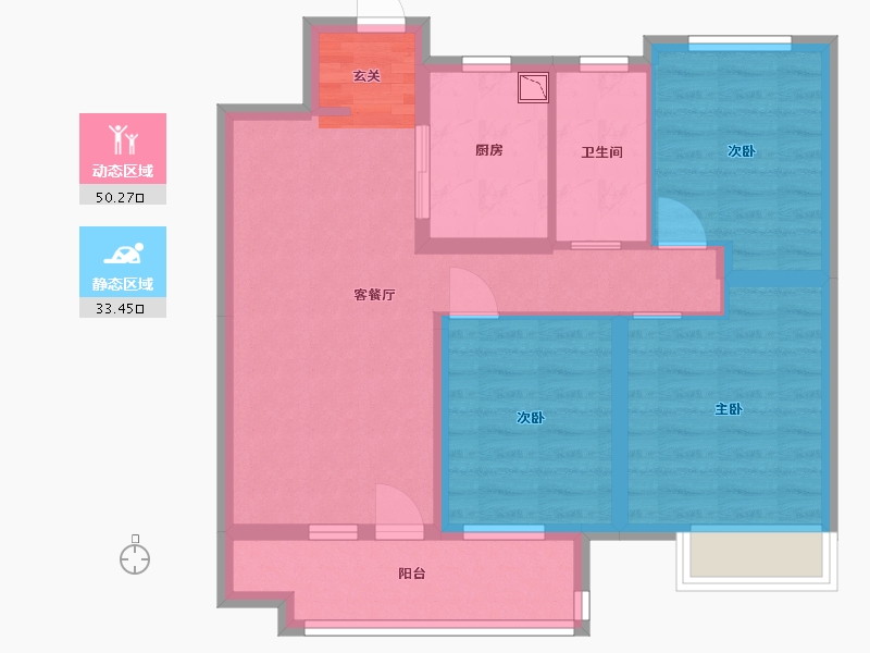 山东省-青岛市-金茂智慧国际城-73.62-户型库-动静分区