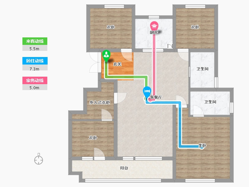 山东省-青岛市-金地・格林美景-112.00-户型库-动静线