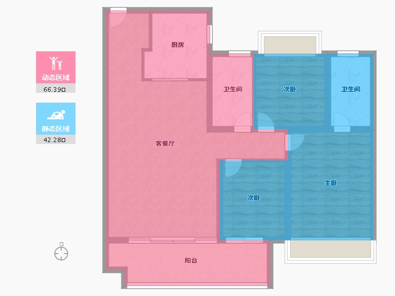 河南省-信阳市-固始建业未来城-97.78-户型库-动静分区