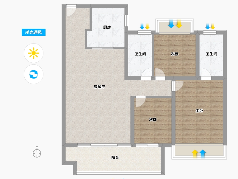 河南省-信阳市-固始建业未来城-97.78-户型库-采光通风