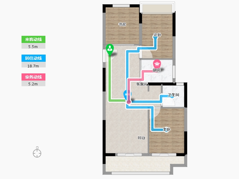 江苏省-宿迁市-泗阳石榴江南府-90.01-户型库-动静线