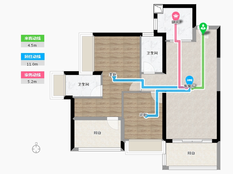 广东省-深圳市-特发天鹅湖畔-79.09-户型库-动静线