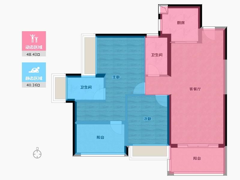 广东省-深圳市-特发天鹅湖畔-79.09-户型库-动静分区