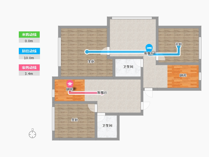 黑龙江省-鸡西市-贵宾中花园-112.55-户型库-动静线