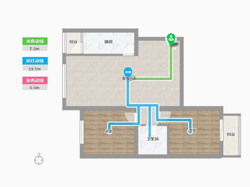 河北省-唐山市-世纪龙庭-67.94-户型库-动静线