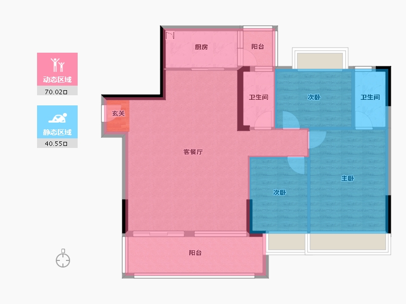 广东省-佛山市-恒晖豪庭星河雅居-100.14-户型库-动静分区