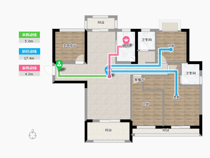 湖北省-宜昌市-星湖湾-107.24-户型库-动静线