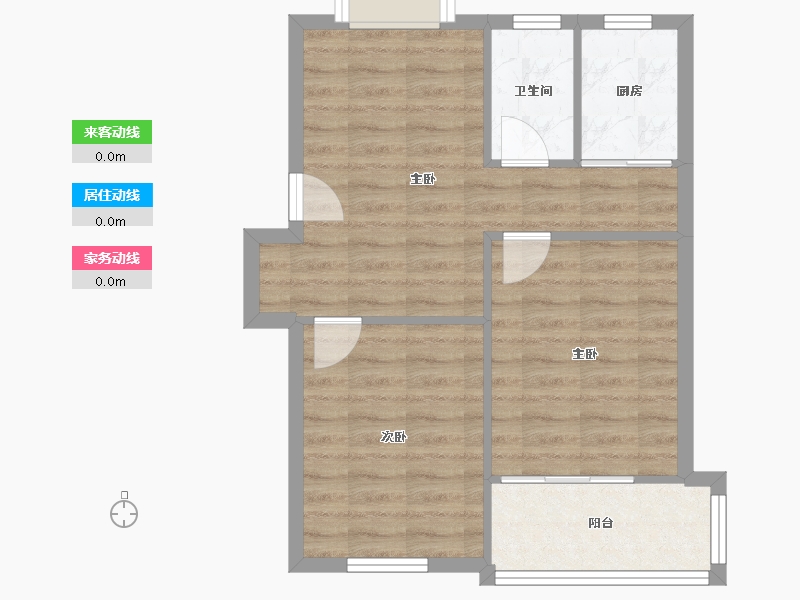 福建省-厦门市-屿后南里-54.93-户型库-动静线