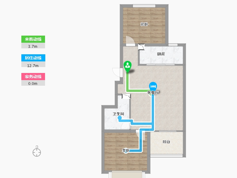 河北省-石家庄市-海兰嘉园-65.01-户型库-动静线