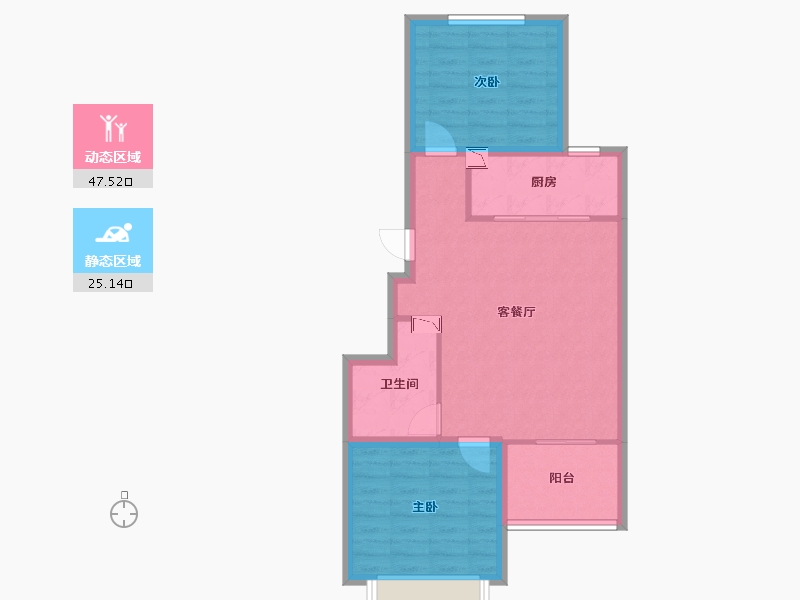 河北省-石家庄市-海兰嘉园-65.01-户型库-动静分区