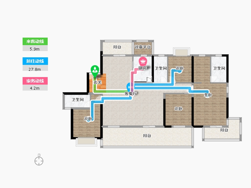 湖南省-长沙市-润和湘江天地-181.51-户型库-动静线