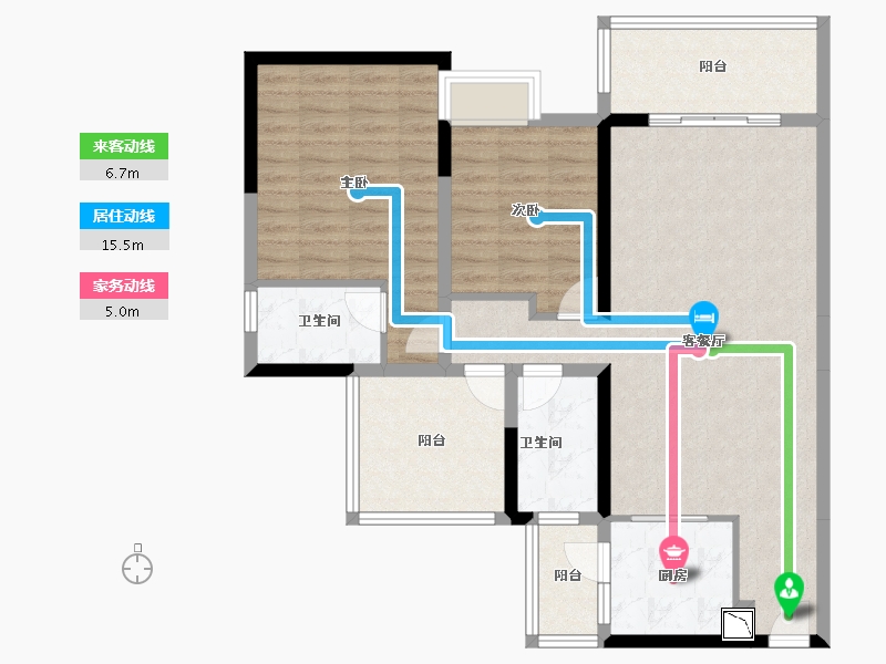 广西壮族自治区-玉林市-玉林奥园康城-96.00-户型库-动静线