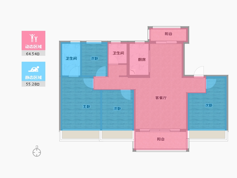 河南省-濮阳市-龙城天悦-108.00-户型库-动静分区