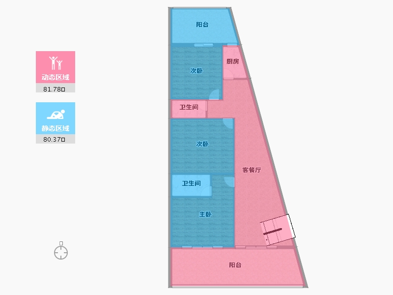 重庆-重庆市-新建-150.15-户型库-动静分区