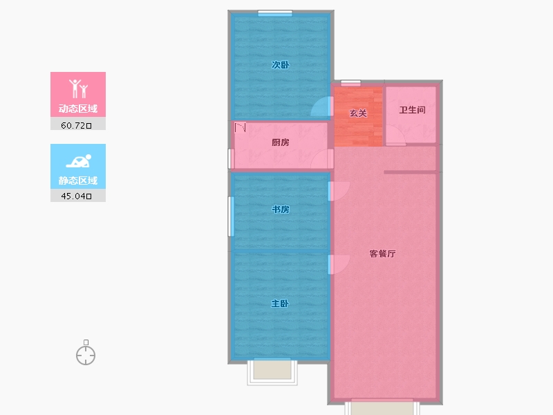 天津-天津市-新城和兴府-96.01-户型库-动静分区