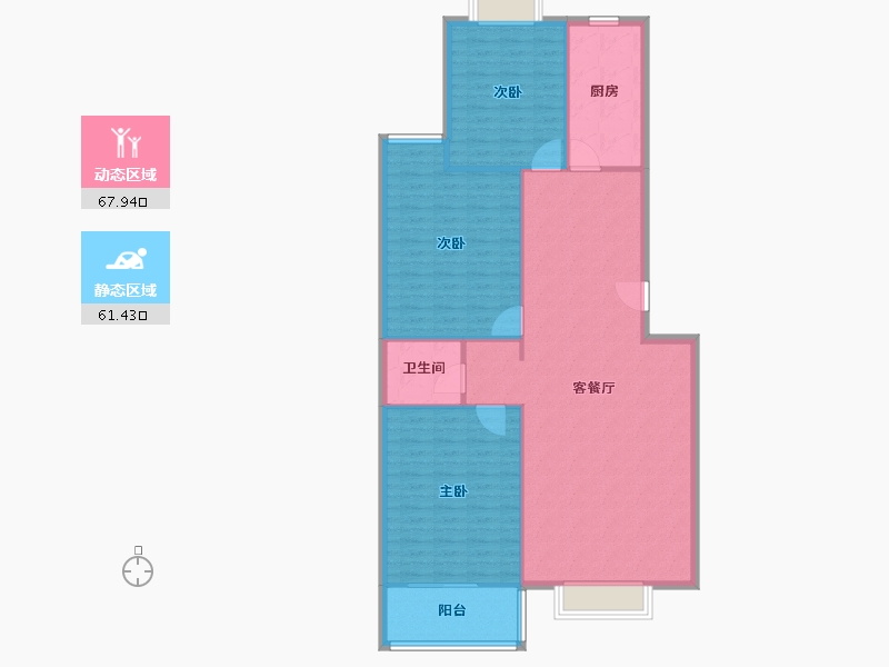 河北省-石家庄市-东兴小区-120.00-户型库-动静分区