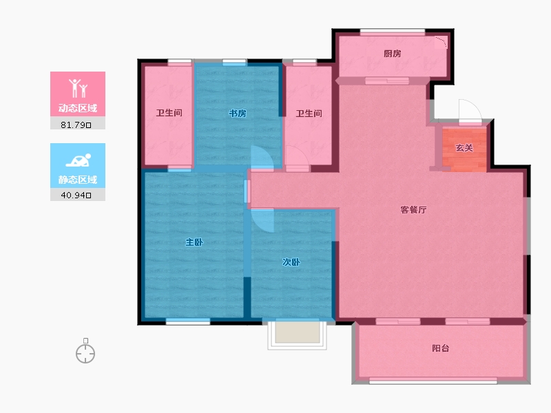 山东省-临沂市-豪森铂悦-110.32-户型库-动静分区