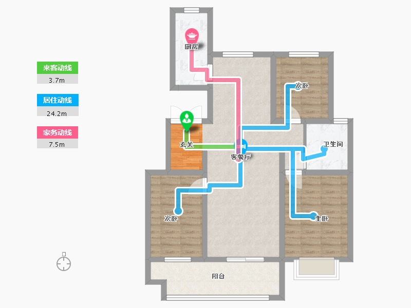 山东省-临沂市-城投华皓城-87.22-户型库-动静线