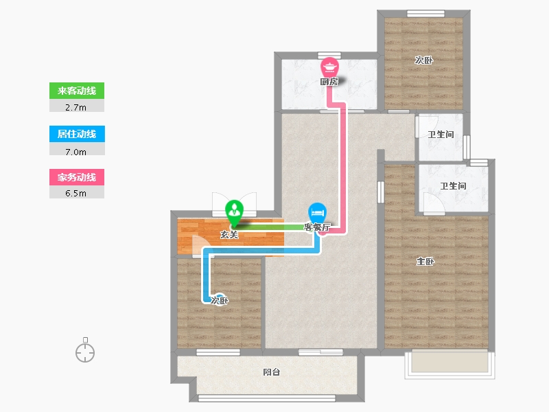 山东省-临沂市-府佑书院-101.58-户型库-动静线