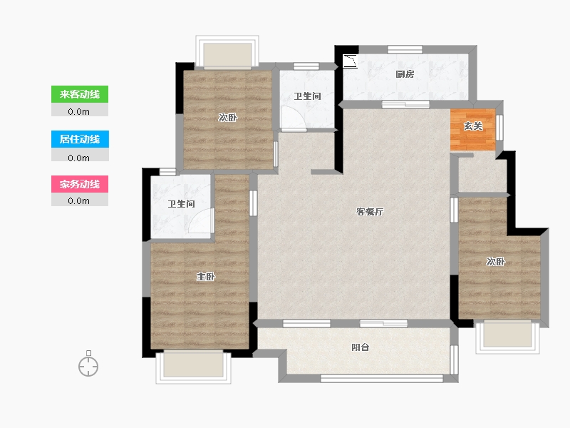 湖北省-武汉市-绿地大都会-93.81-户型库-动静线