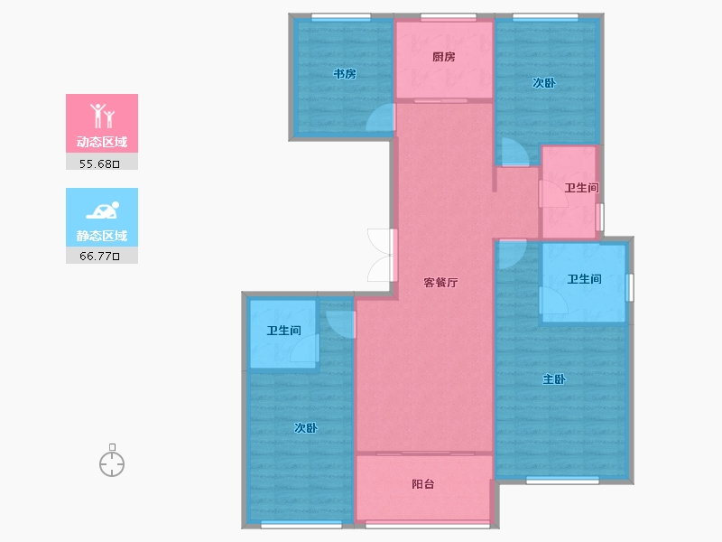 湖北省-武汉市-天铂-112.03-户型库-动静分区