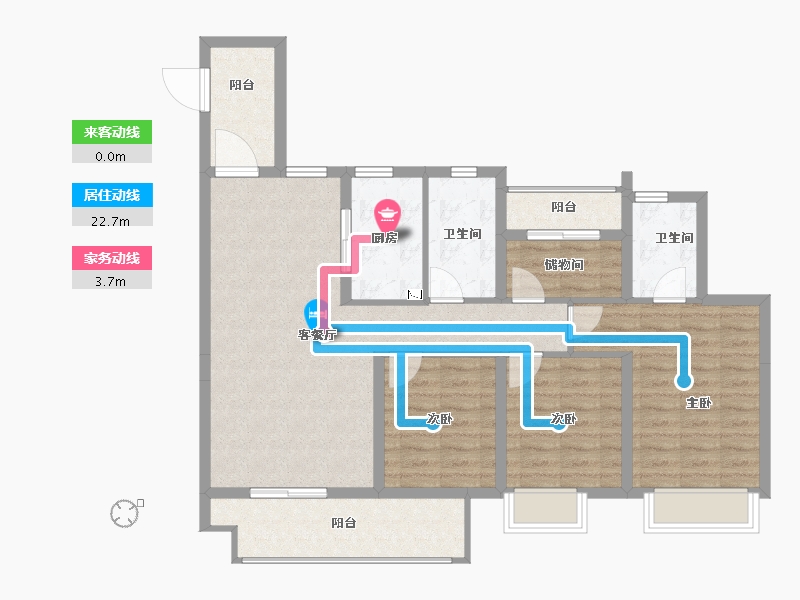 湖南省-长沙市-湾田・望江府-98.27-户型库-动静线