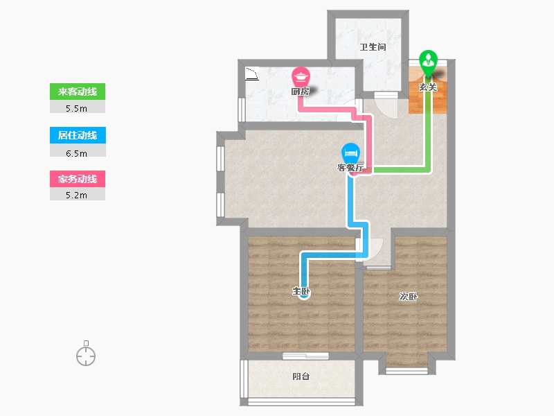 河北省-廊坊市-卓立金领域-67.84-户型库-动静线