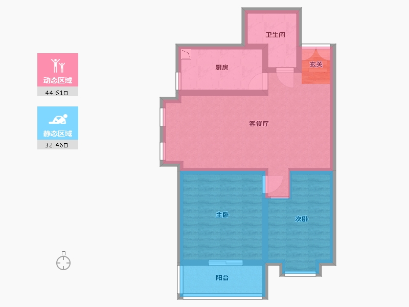 河北省-廊坊市-卓立金领域-67.84-户型库-动静分区