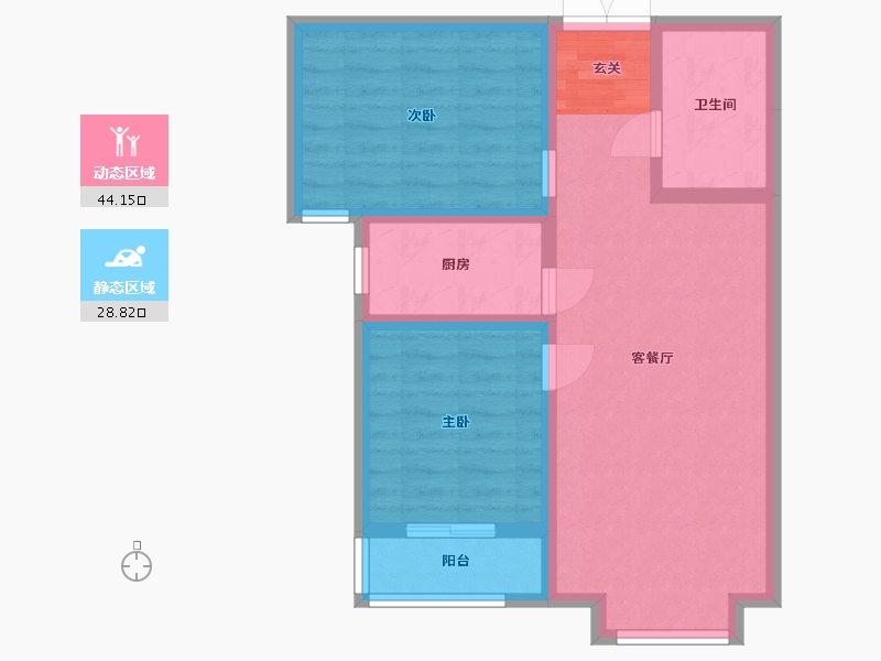 河北省-廊坊市-卓立金领域-64.72-户型库-动静分区