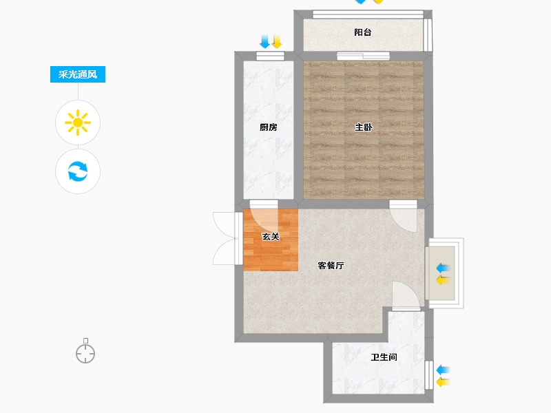 河北省-廊坊市-卓立金领域-45.47-户型库-采光通风