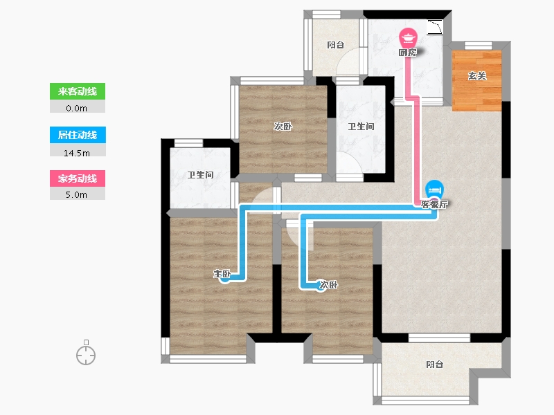 广西壮族自治区-钦州市-钦州・彰泰红-75.23-户型库-动静线