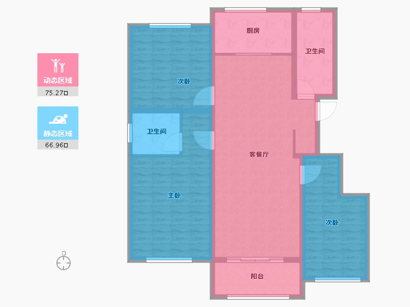 山东省-泰安市-东平康桥丹郡-129.01-户型库-动静分区