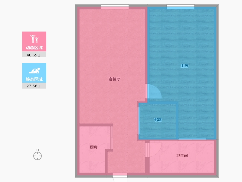 河南省-郑州市-新田公寓-62.00-户型库-动静分区