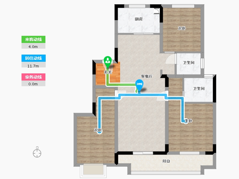 安徽省-蚌埠市-融创山水宸院-94.22-户型库-动静线