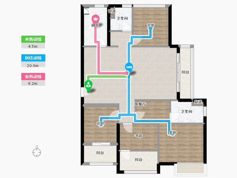 福建省-厦门市-马銮湾1号-102.40-户型库-动静线