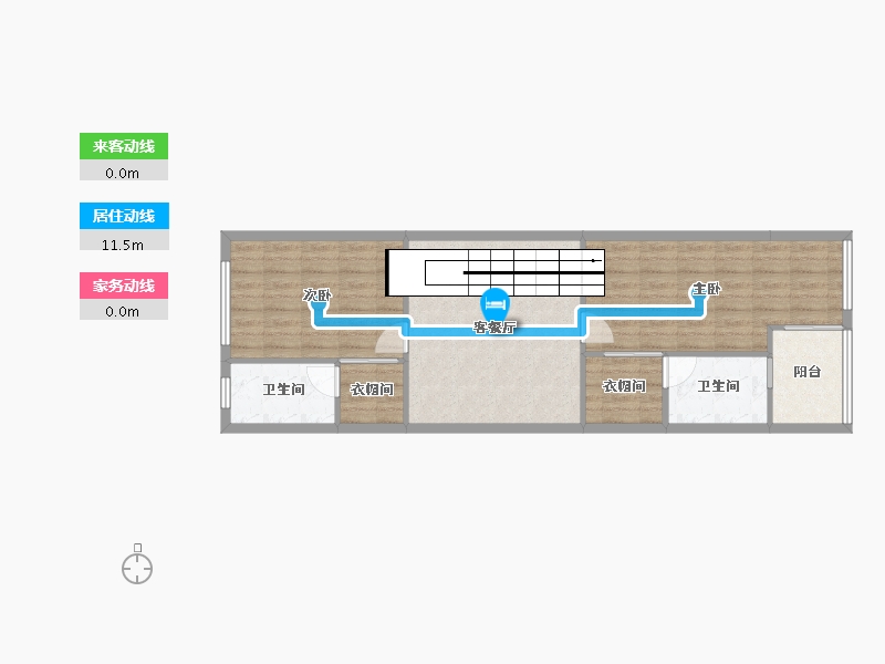 福建省-漳州市-美伦清华园-71.40-户型库-动静线