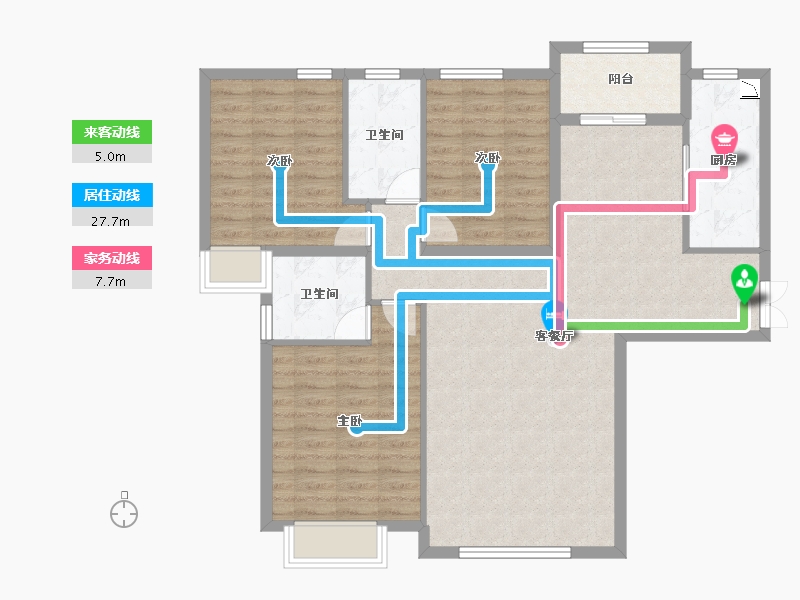 山西省-晋中市-嘉和园-103.06-户型库-动静线