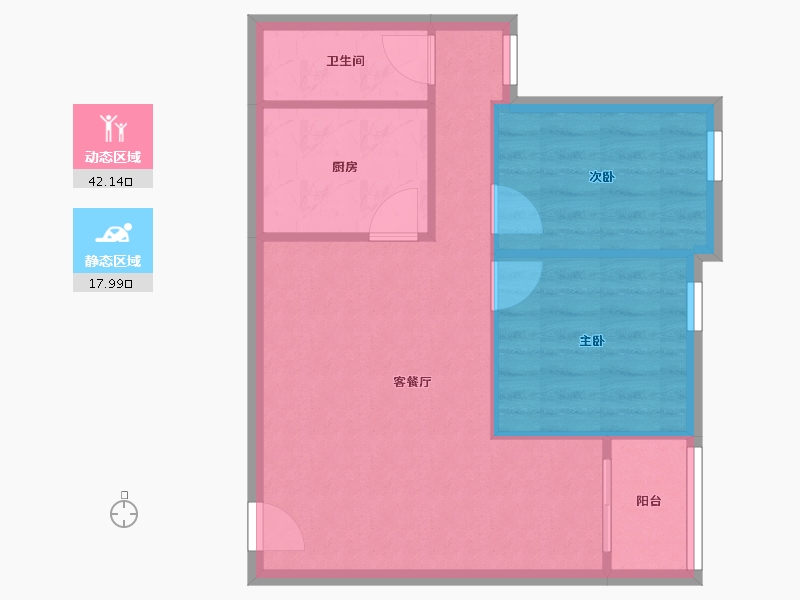 广东省-广州市-大东门华庭-54.35-户型库-动静分区