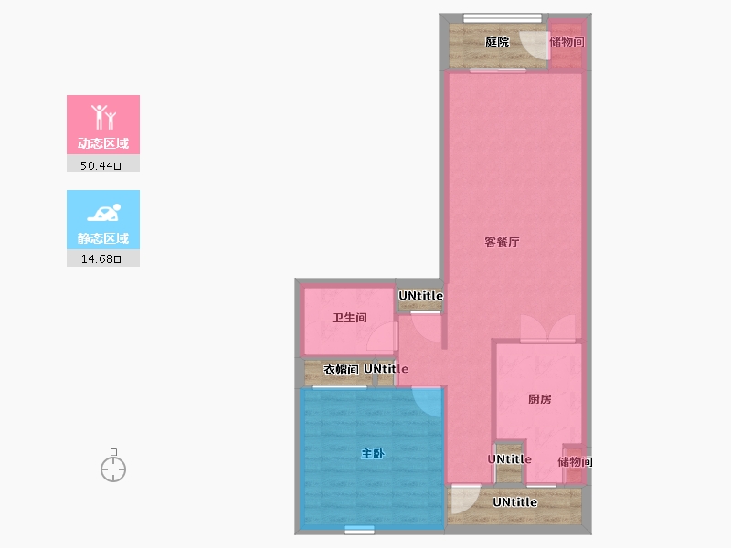 Florida-Orange-Casienna Apartment Homes-69.86-户型库-动静分区