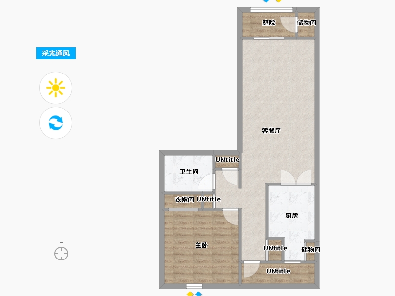 Florida-Orange-Casienna Apartment Homes-69.86-户型库-采光通风