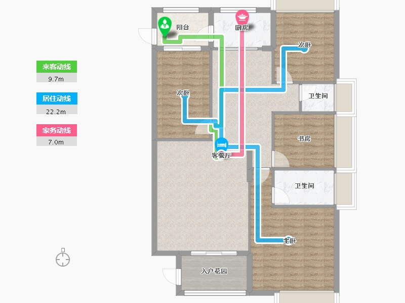 广东省-汕头市-南洋珠池路项目-106.94-户型库-动静线