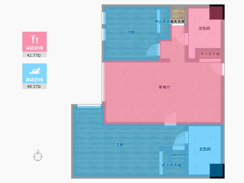 California-Orange-The Mix at CTR City-80.53-户型库-动静分区