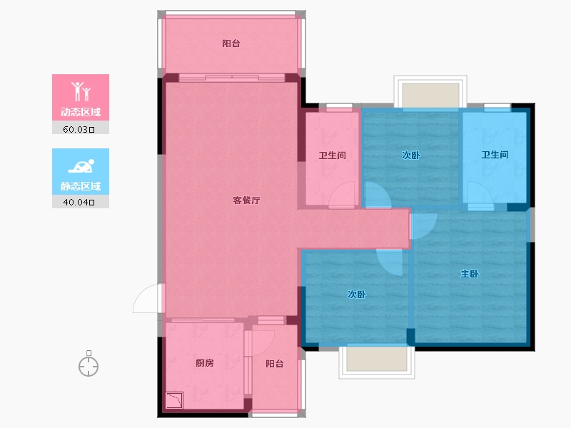 广西壮族自治区-梧州市-灏景玥城-90.07-户型库-动静分区