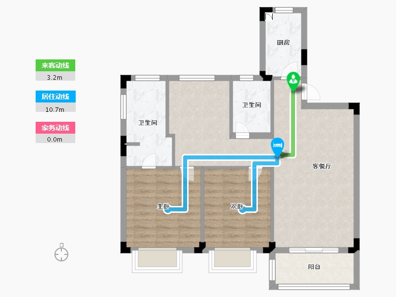 广西壮族自治区-南宁市-银湖金悦-75.19-户型库-动静线