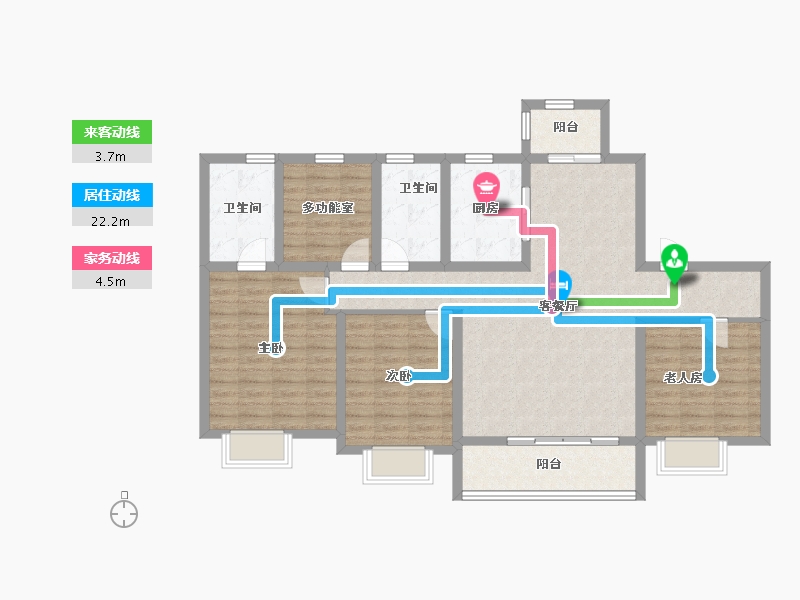 山东省-菏泽市-碧桂园-112.10-户型库-动静线